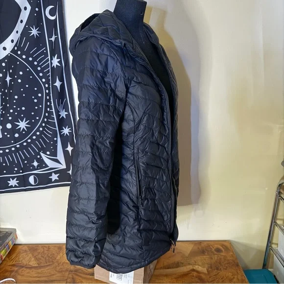 NO ZIP Mountain Hardware S Women’s Black Down Winter Puffer Jacket - Picture 4 of 10